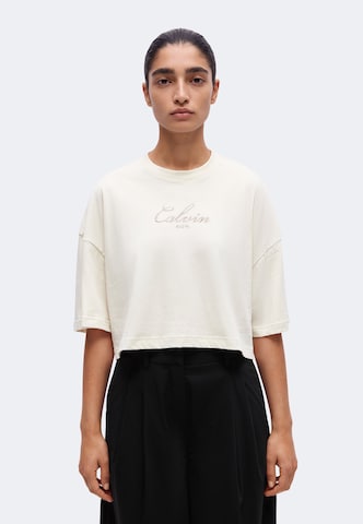 Calvin Klein Jeans Shirt in White: front