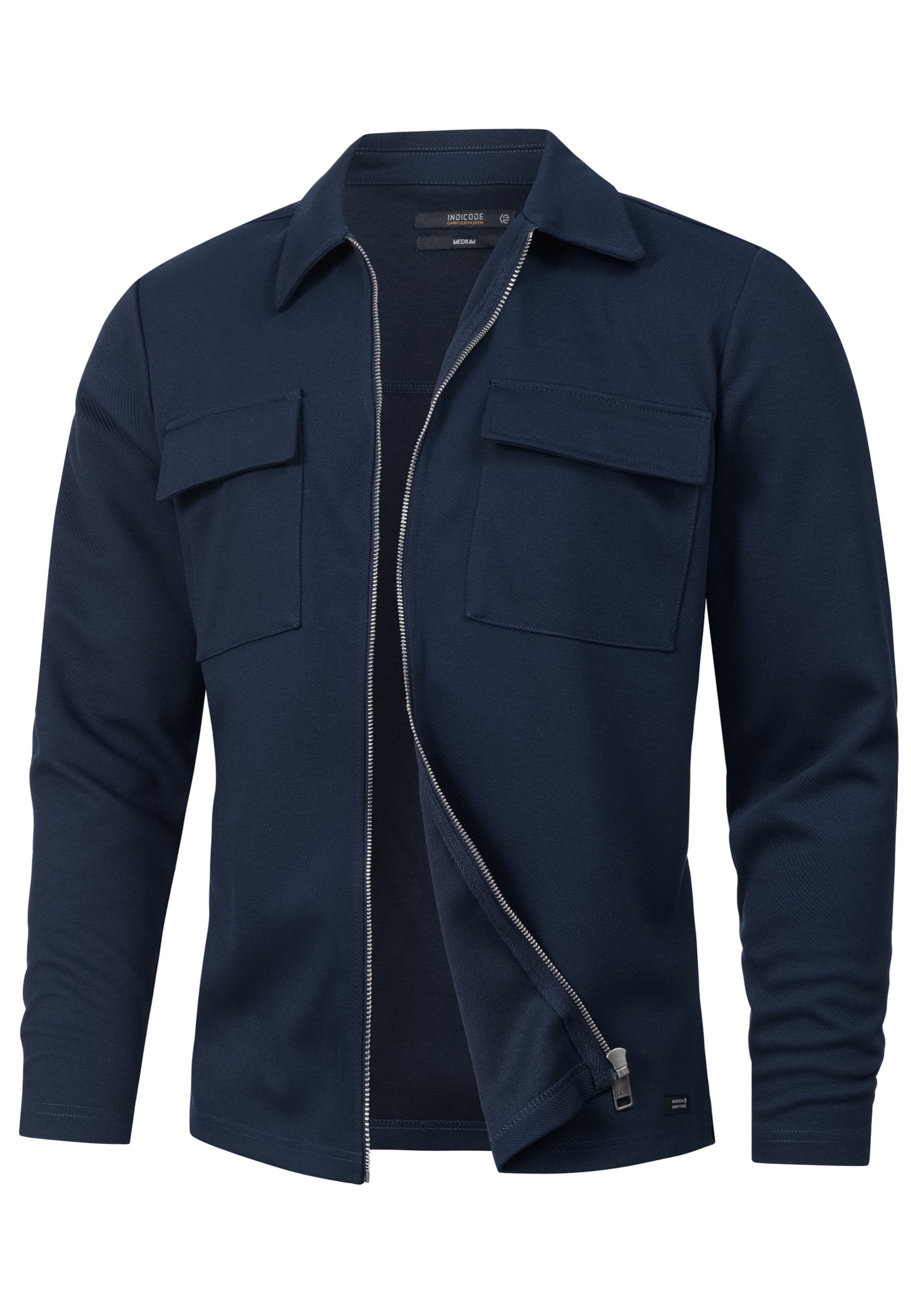 INDICODE JEANS Between-season jacket 'Nello' in Blue: front