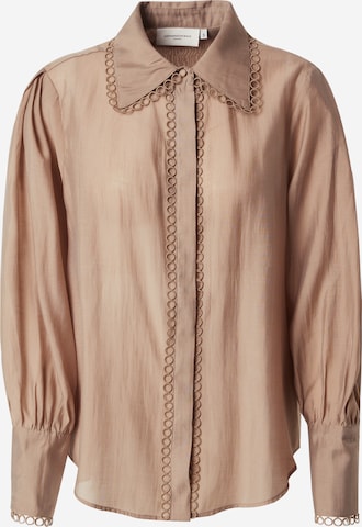 Copenhagen Muse Blouse 'MOLLY' in Brown: front