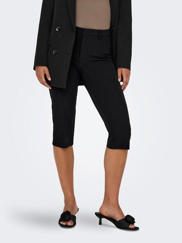 ONLY Slim fit Trousers 'ONLGITTA' in Black: front