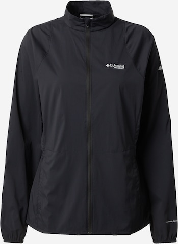 COLUMBIA Athletic Jacket in Black: front