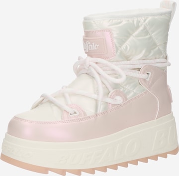 Bocanci de zăpadă 'DIONE' de la BUFFALO pe alb: față