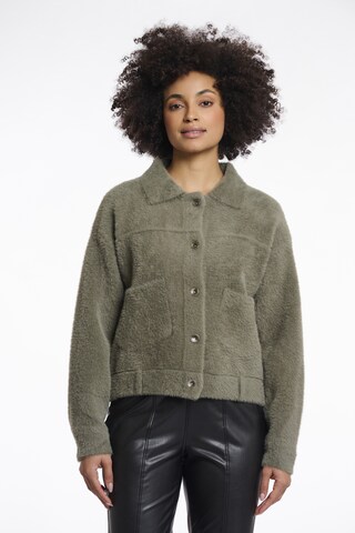 RINO & PELLE Knit cardigan in Green: front