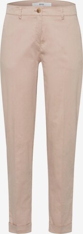 BRAX Regular Pleated Pants in Brown: front