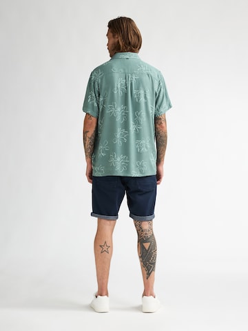 Petrol Industries Regular fit Overhemd 'Orion' in Groen