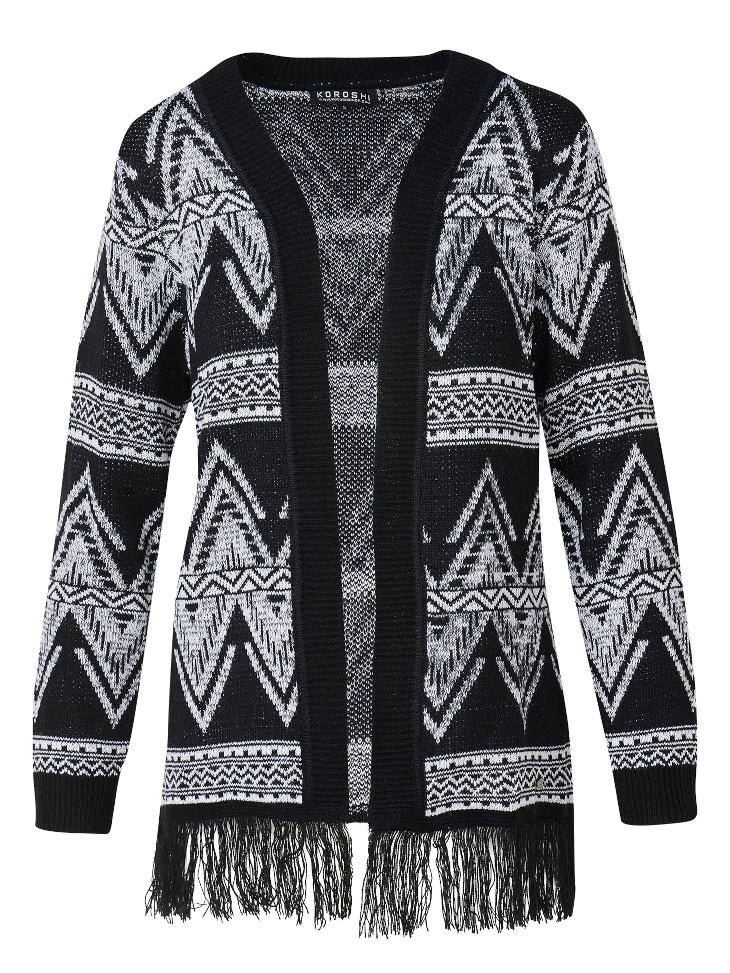 KOROSHI Kardigan, värv must: eest vaates