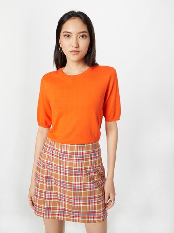 Kaffe - Jersey 'Lizza' en naranja: frente