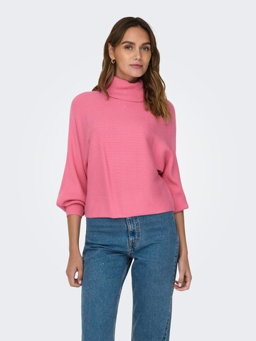 Pull-over 'LELA' ONLY en rose : devant