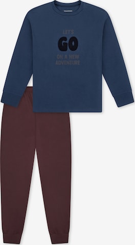 Pyjama ' Nightwear ' SCHIESSER en bleu : devant