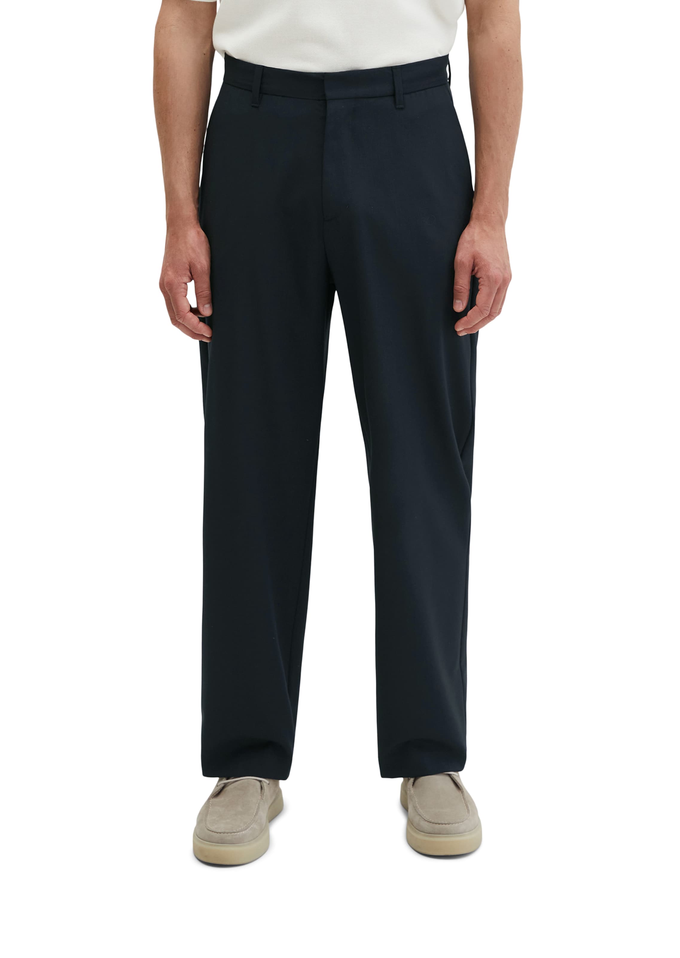 Marc O'Polo Loose fit Pants in Blue: front