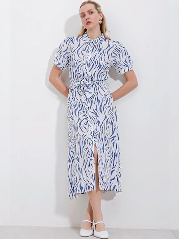 Bigdart Midi Kleid in Blau: Vorderseite