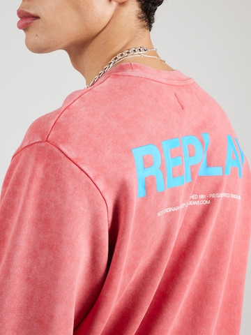 REPLAY - Sweatshirt em vermelho