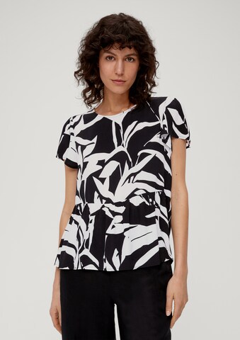 s.Oliver Blouse in Black: front