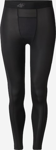 4F Skinny Urheiluhousut värissä musta: etupuoli