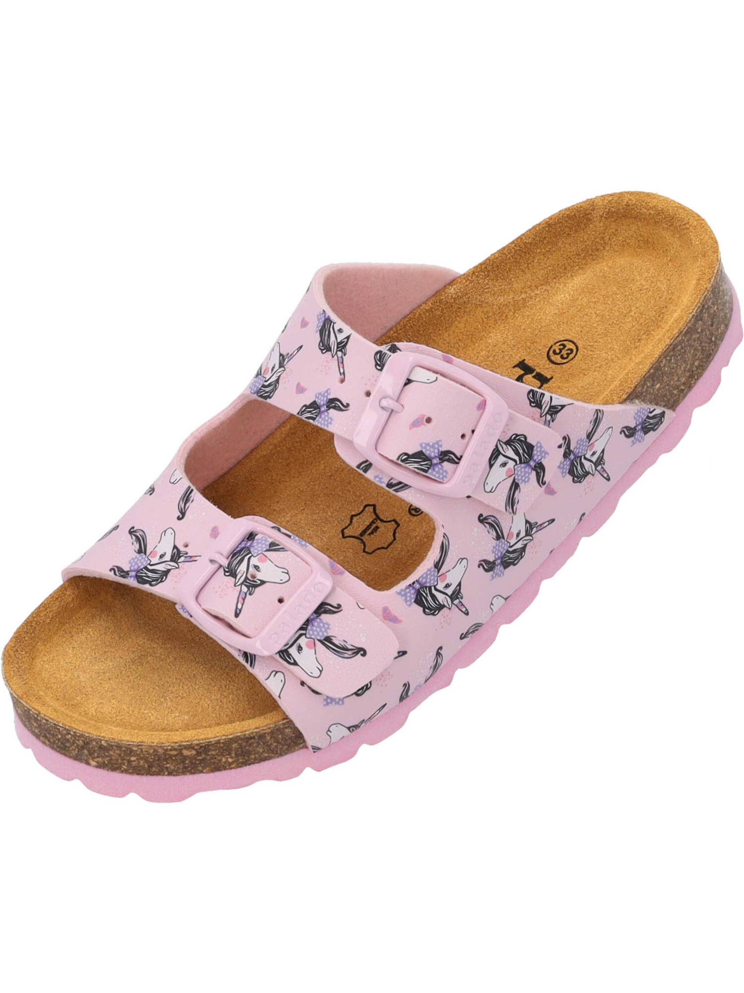 Palado Pantolette 'Korfu' in Pink: Vorderseite