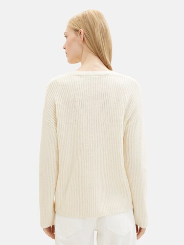 TOM TAILOR Pullover in Beige