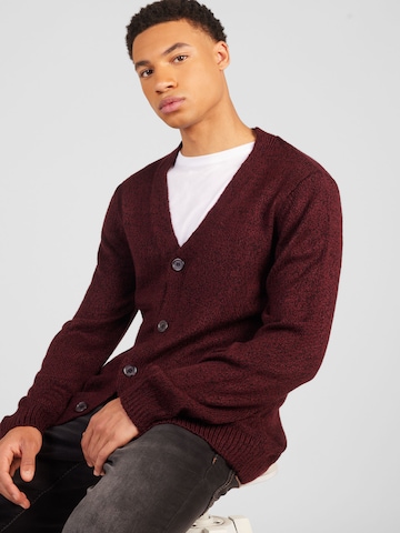 ABOUT YOU Knit Cardigan 'Mirco' in Red