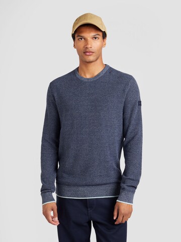 TOM TAILOR Trui in Blauw: voorkant