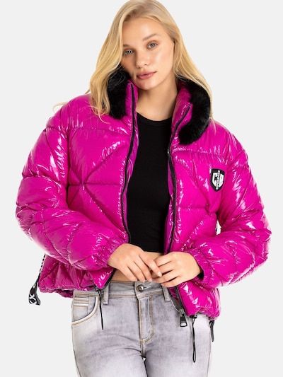 CIPO & BAXX Winterjacke in lila / schwarz, Produktansicht