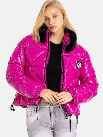 CIPO & BAXX Winterjacke in Lila: Vorderseite