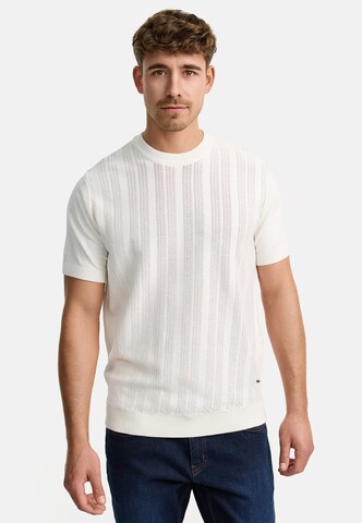 INDICODE JEANS Trui 'Varson' in Wit: voorkant