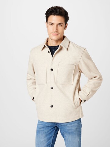 TOM TAILOR DENIM Jacke in Beige: predná strana