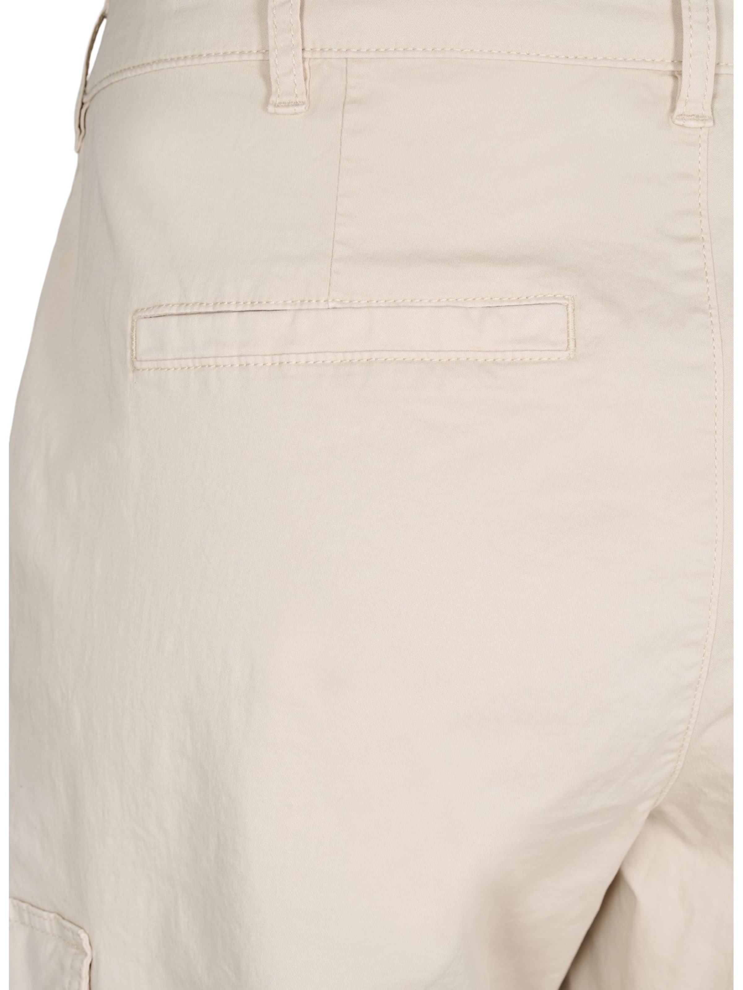 Zizzi Loosefit Cargobukser i beige