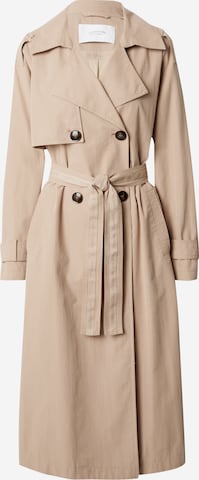 Manteau mi-saison comma casual identity en beige : devant