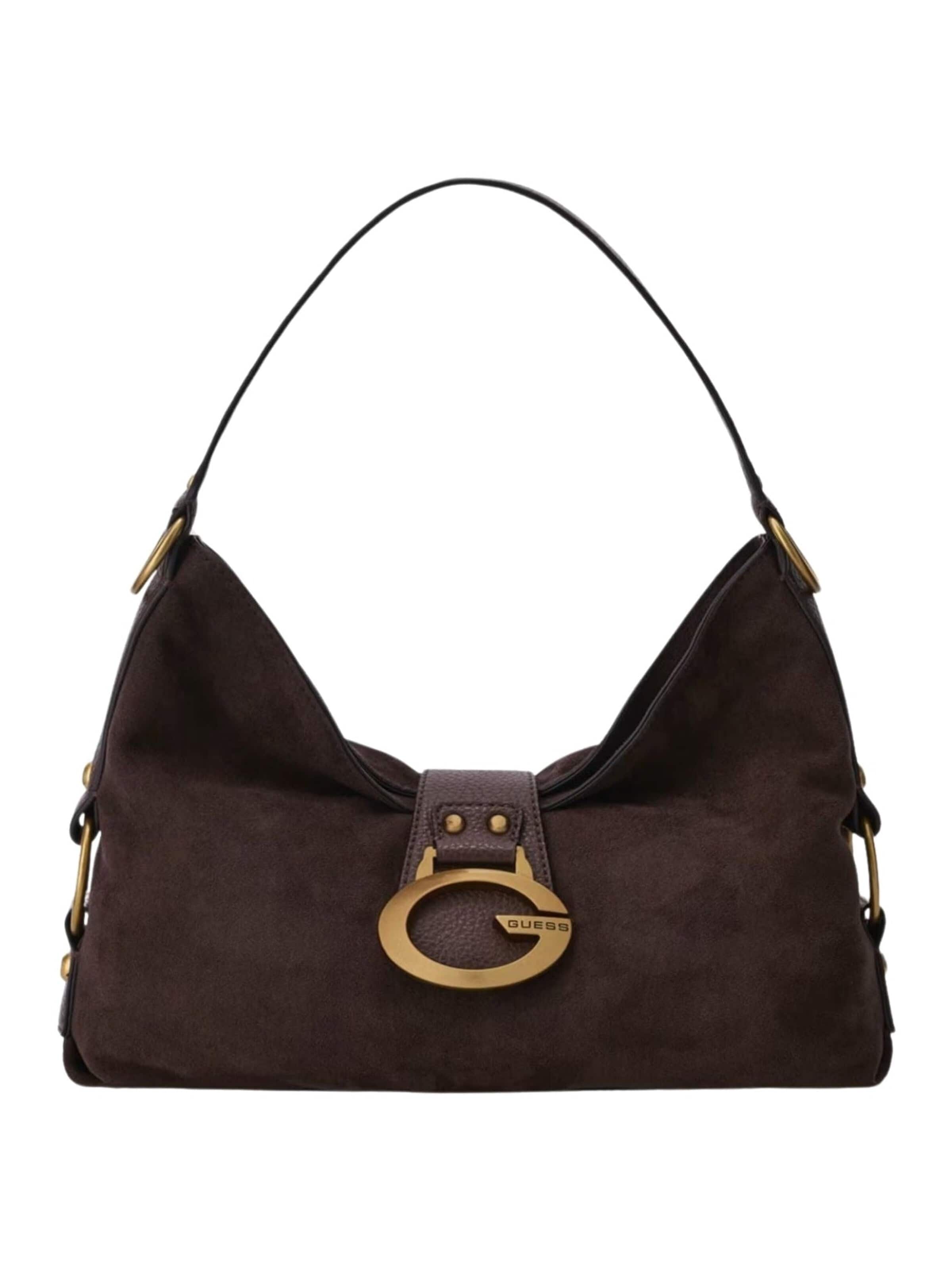 Borsa a spalla 'Guess Borsa Camden Shoulder' di GUESS in marrone: frontale