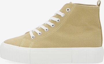 Another A High-Top Sneakers in Beige: front