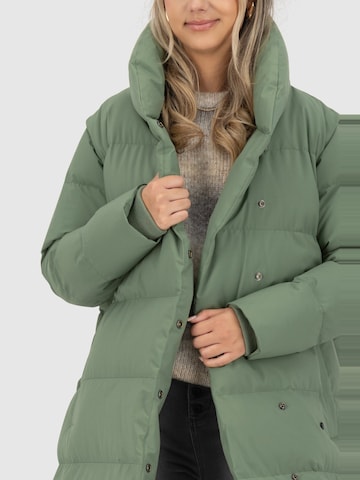 alife & kickin - Casaco de inverno 'FleurAK Winterjacke Damen' em verde