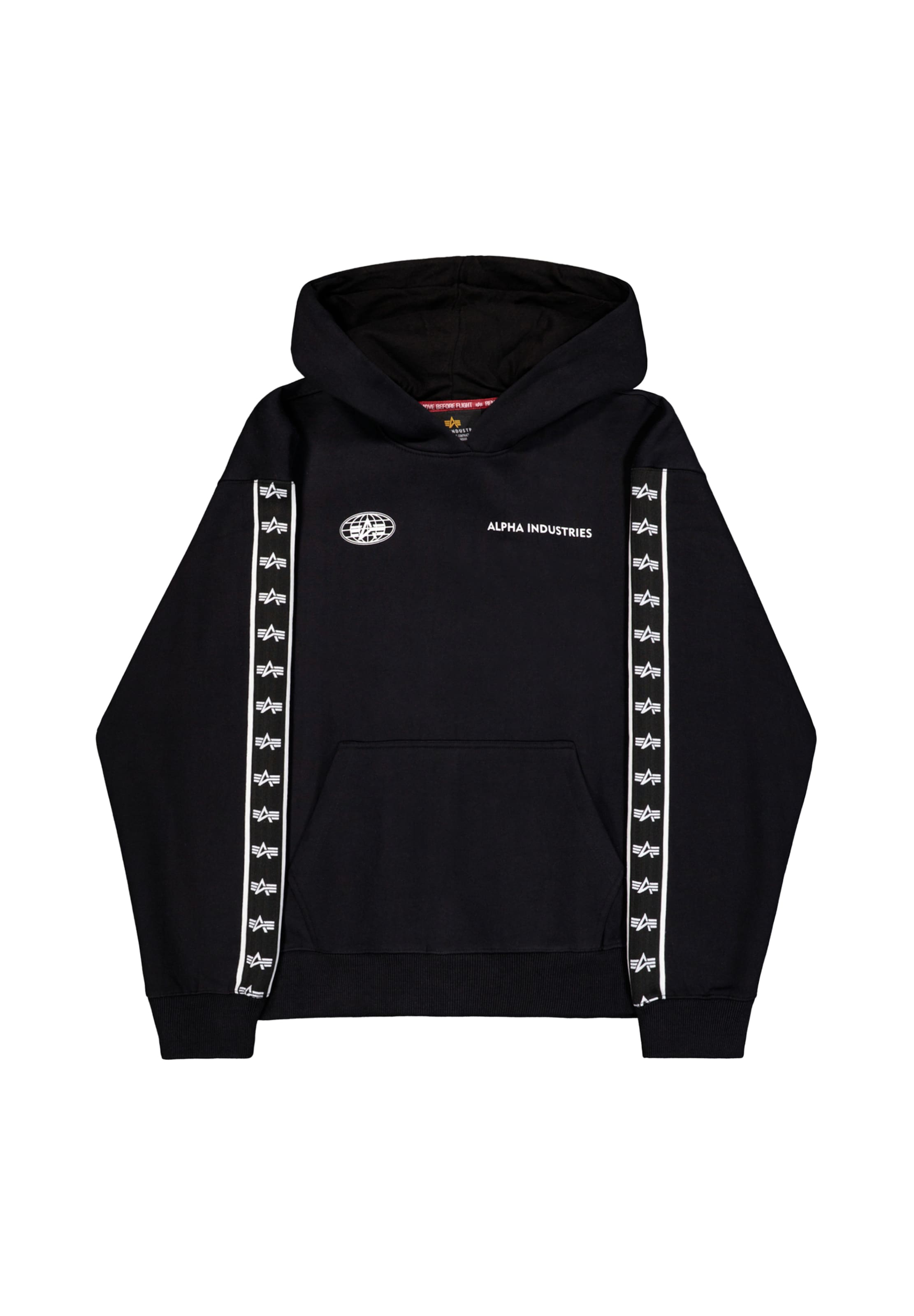 ALPHA INDUSTRIES Μπλούζα φούτερ σε μαύρο: μπροστά