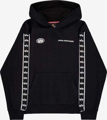 Sweat-shirt ALPHA INDUSTRIES en noir : devant