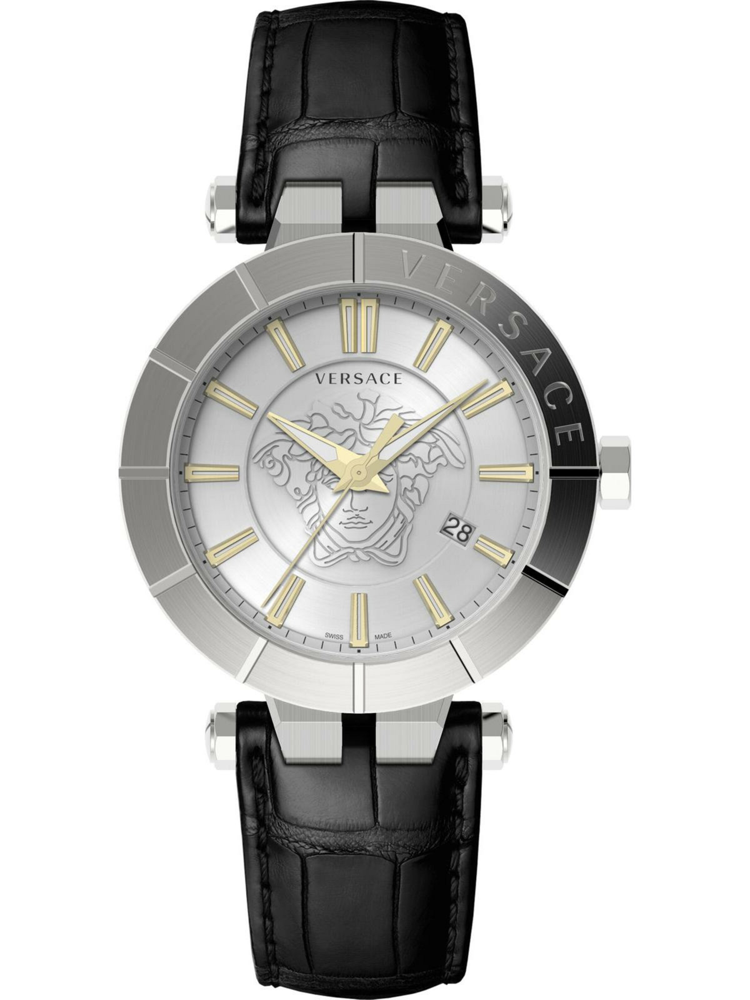 VERSACE Analoog horloge in de kleur Zwart / Zilver, Productweergave