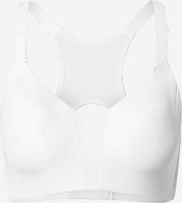 NIKE Bustier Sport-BH 'Rival' in Weiß: predná strana