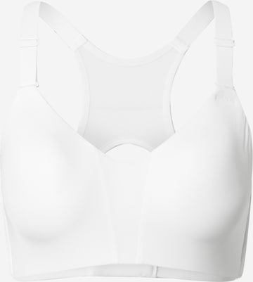NIKE Bustier Sport bh 'Rival' in Wit: voorkant