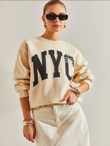 Sweat-shirt Bianco Lucci en beige
