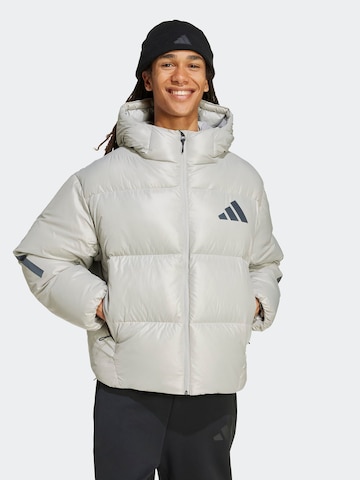 Veste de sport 'Z.N.E.' ADIDAS SPORTSWEAR en gris : devant