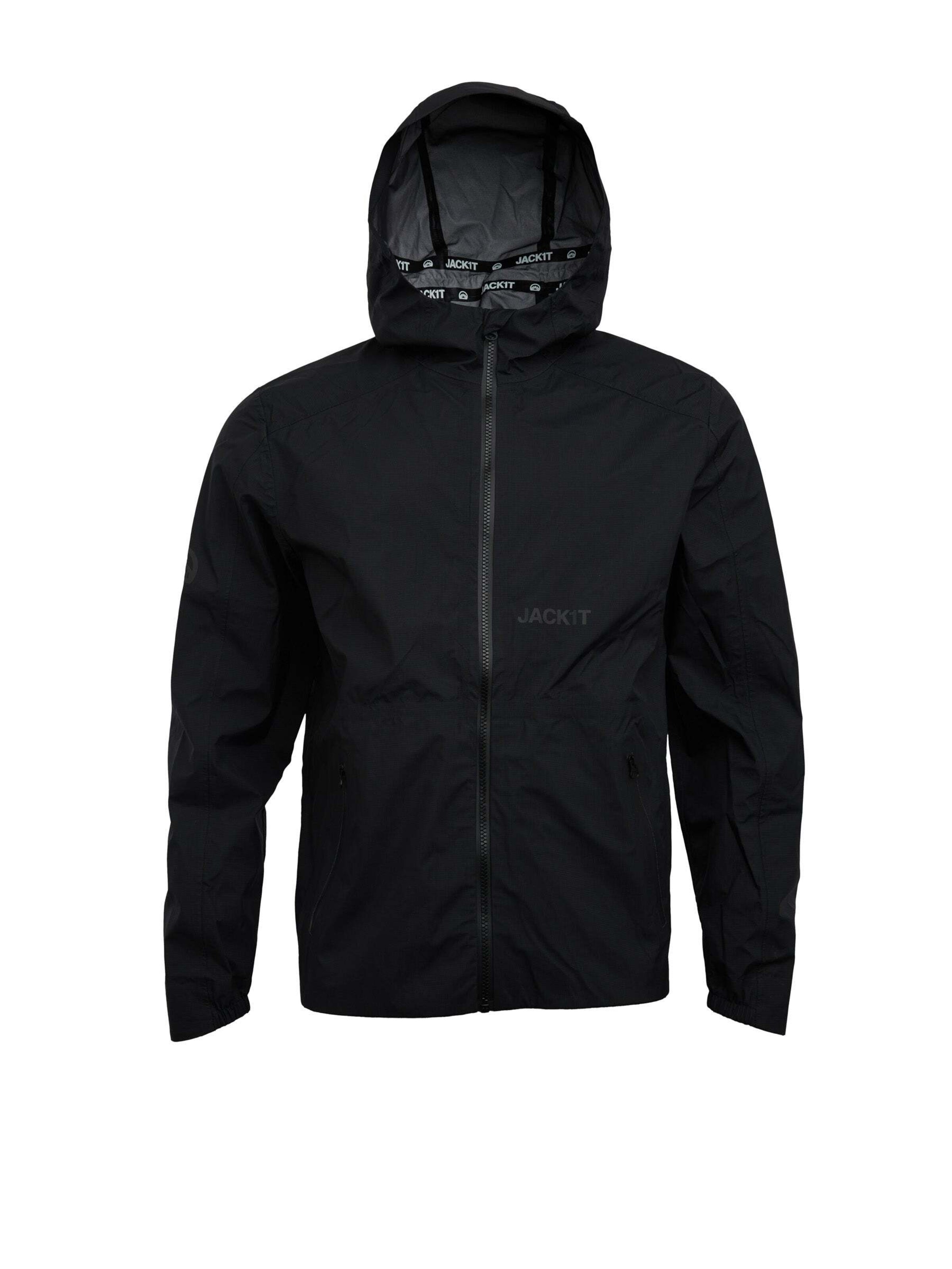 JACK1T Weatherproof jacket 'Levitate' in Black: front