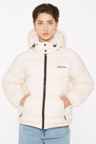 Harlem Soul Between-Season Jacket 'SO:HO' in White: front