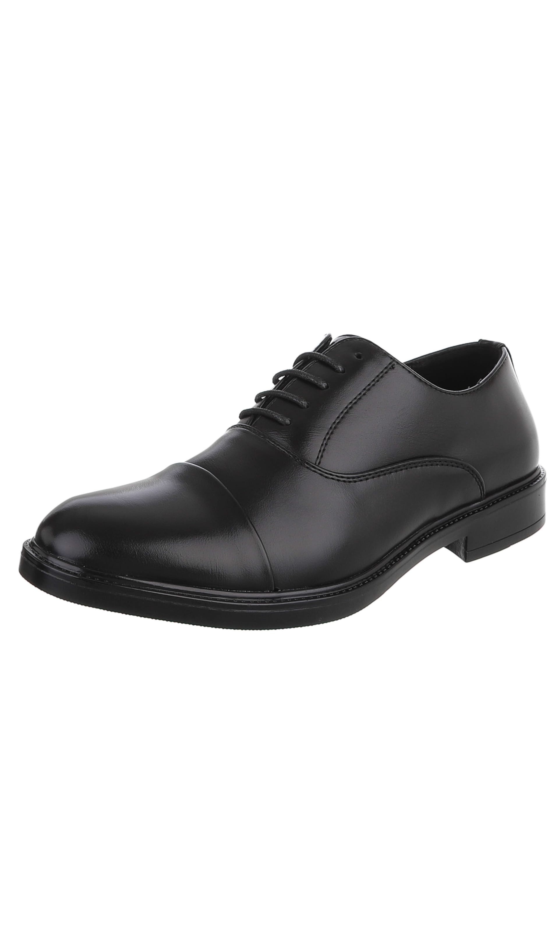 CoolWalk Lace-Up Shoes in Black: front