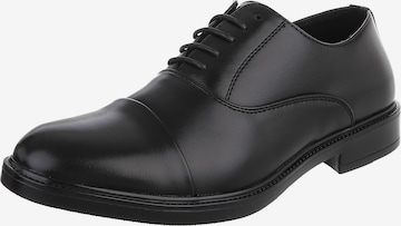 CoolWalk Lace-Up Shoes in Black: front