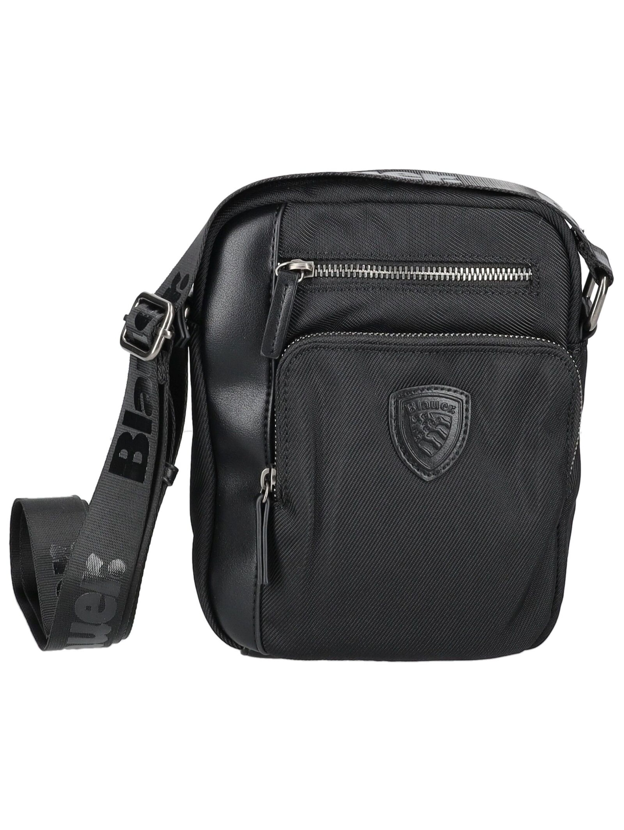 Blauer.USA Schoudertas in Zwart: voorkant