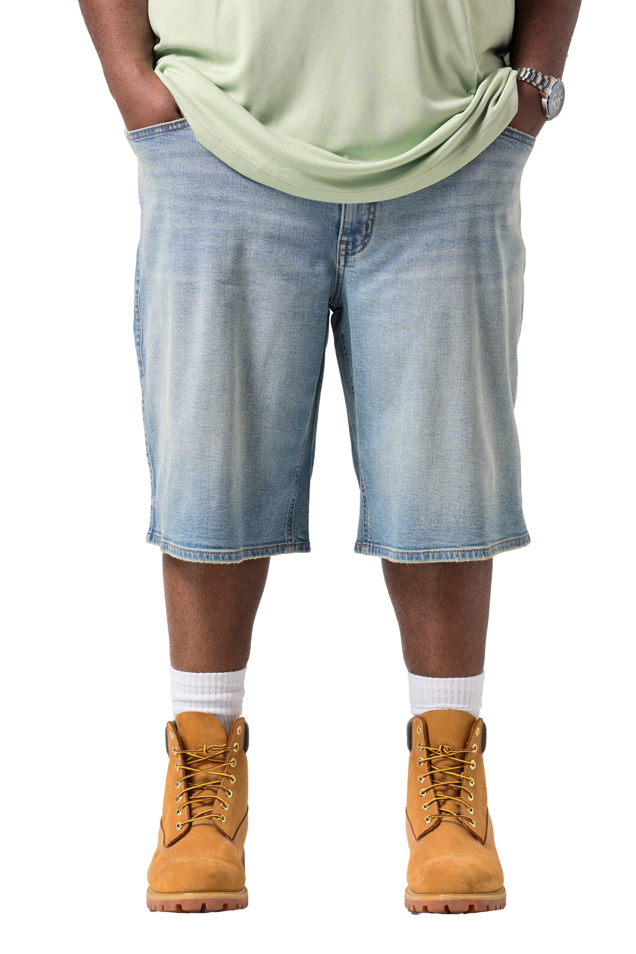 STHUGE Loosefit Broek in Blauw: voorkant