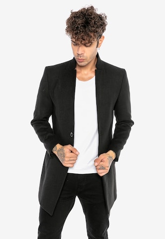 Redbridge Between-Seasons Coat in Black: front