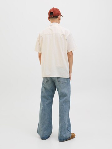 JACK & JONES Comfort fit Button Up Shirt in White