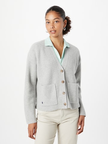 Polo Ralph Lauren Knit Cardigan in Grey: front