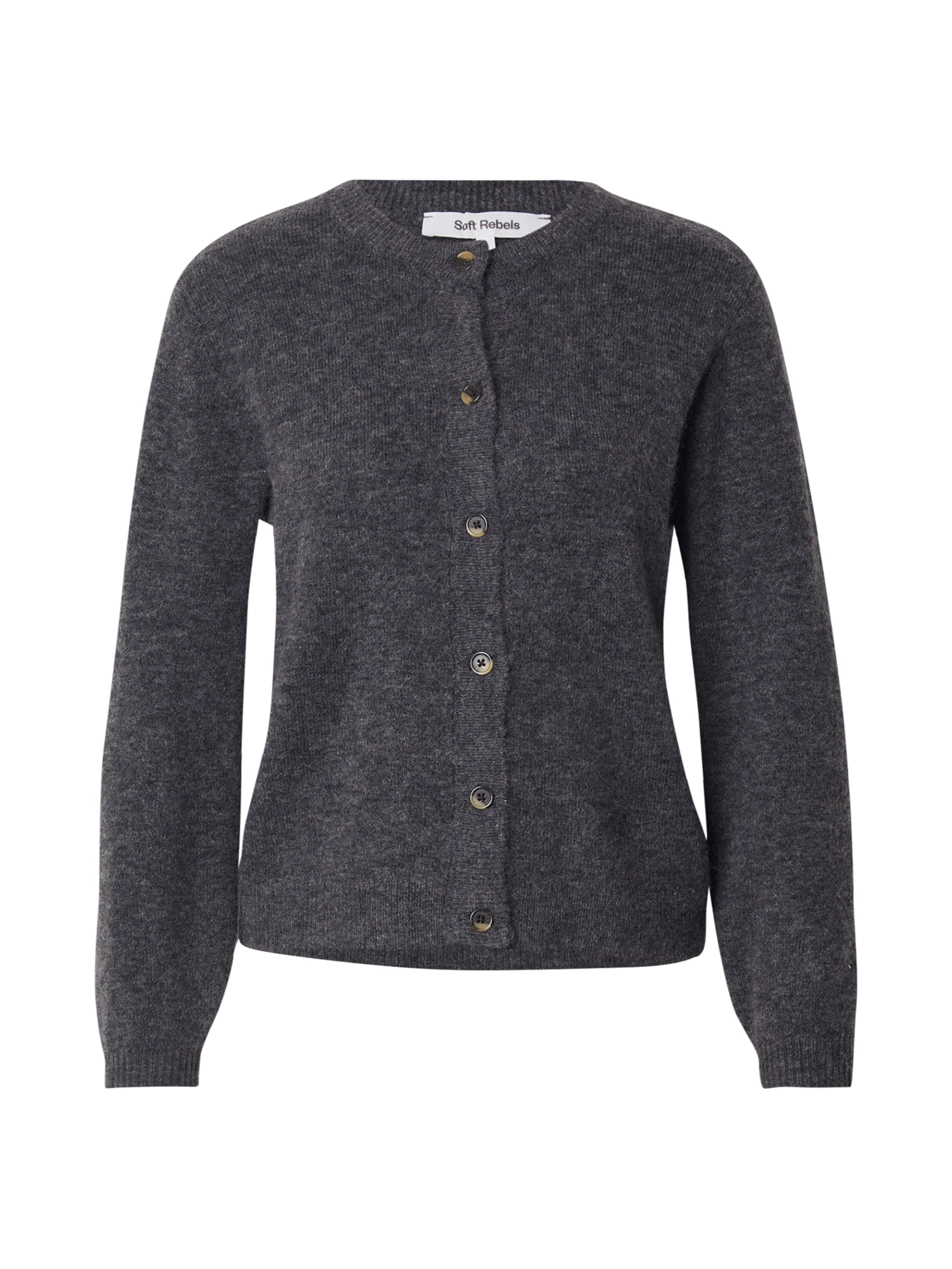 Cardigan 'Allison' Soft Rebels en gris : devant