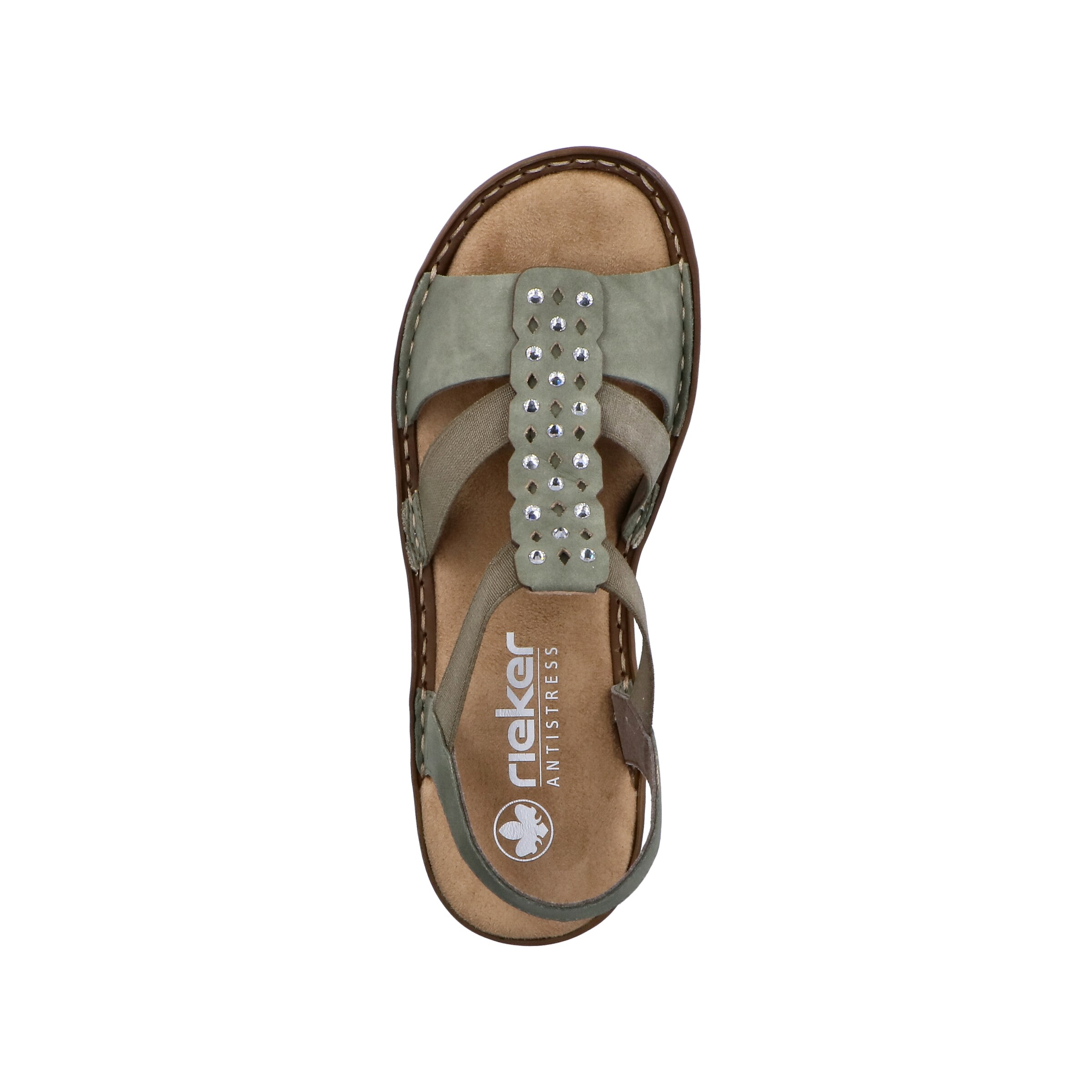 Rieker Strap Sandals in Green