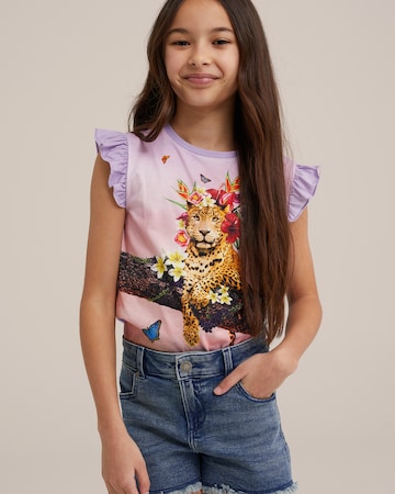 WE Fashion T-shirt i lila